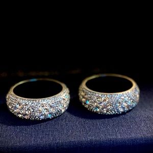 Silver bangles set of 2